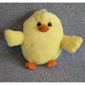 Progressive Plush Duck Chick Brynn 2021 Yellow Orange Sewn Eyes Stuffed Animal